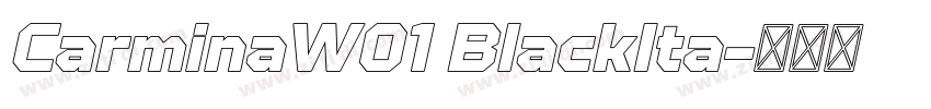CarminaW01 BlackIta字体转换